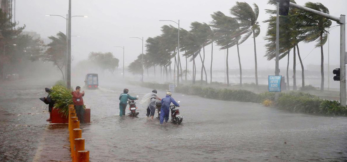 फिलिपिन्समा उष्णकटिबन्धीय आँधी ‘ट्रामी’का कारण ४६ जनाको मृत्यु, २० बेपत्ता