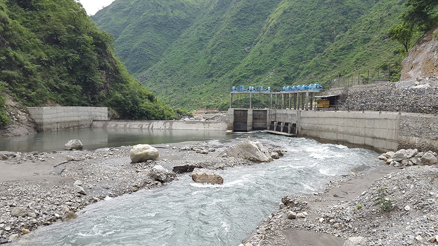 माथिल्लो ठूलोखोला ‘ए’ जलविद्युत्को ४० प्रतिशत काम सकियो