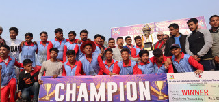 शुक्लाफाँटा–कञ्चनपुर टी–२० क्रिकेट प्रतियोगिताको उपाधि शुक्लाफाँटालाई