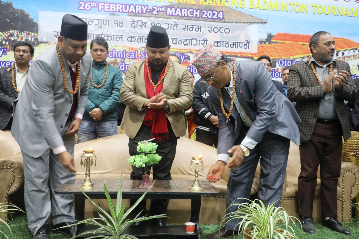 तेह्रौँ संस्करणको पुष्पलाल स्मृति राष्ट्रिय र्‍यङ्किङ ब्याडमिन्टन प्रतियोगिता चन्द्रागिरिमा