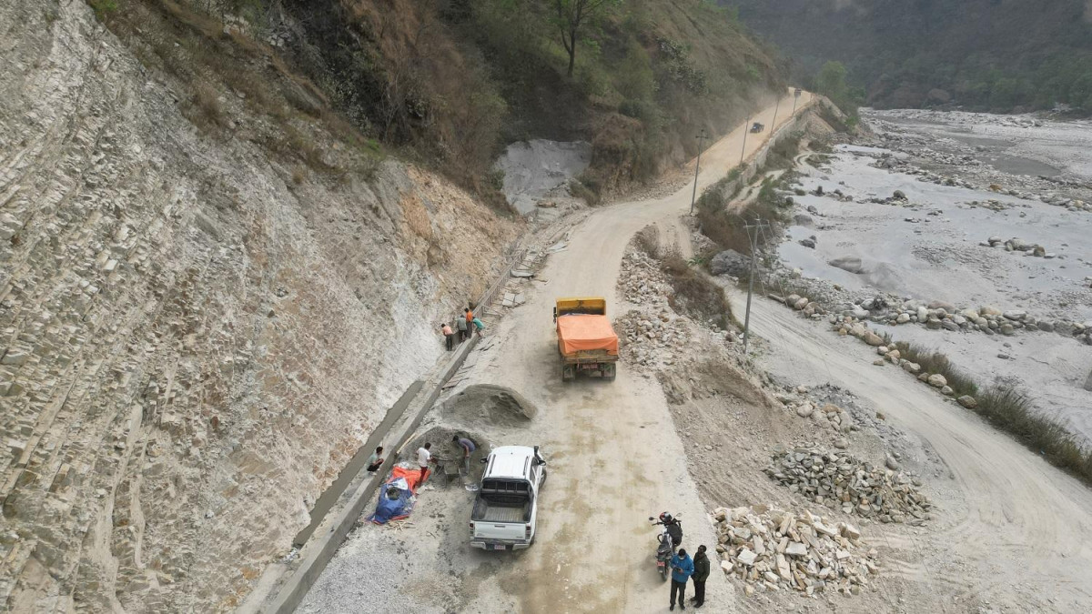 कालीगण्डकी कोरिडोरः १५ महिनापछि बेनी–मालढुङ्गाखण्ड निर्माणमा प्रगति