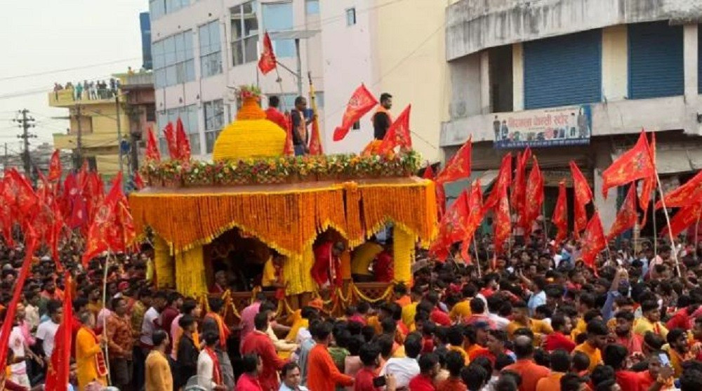 वीरगञ्जमा आज अपराह्न डोली यात्रा हुँदै