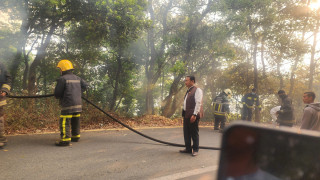 सूर्यविनायकमा जङ्गलमा लागेको आगो नियन्त्रणमा