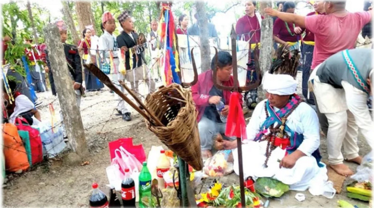 भूमेस्थानमा पूजा, आराधना गरी मनाइँदै उँभौली पर्व