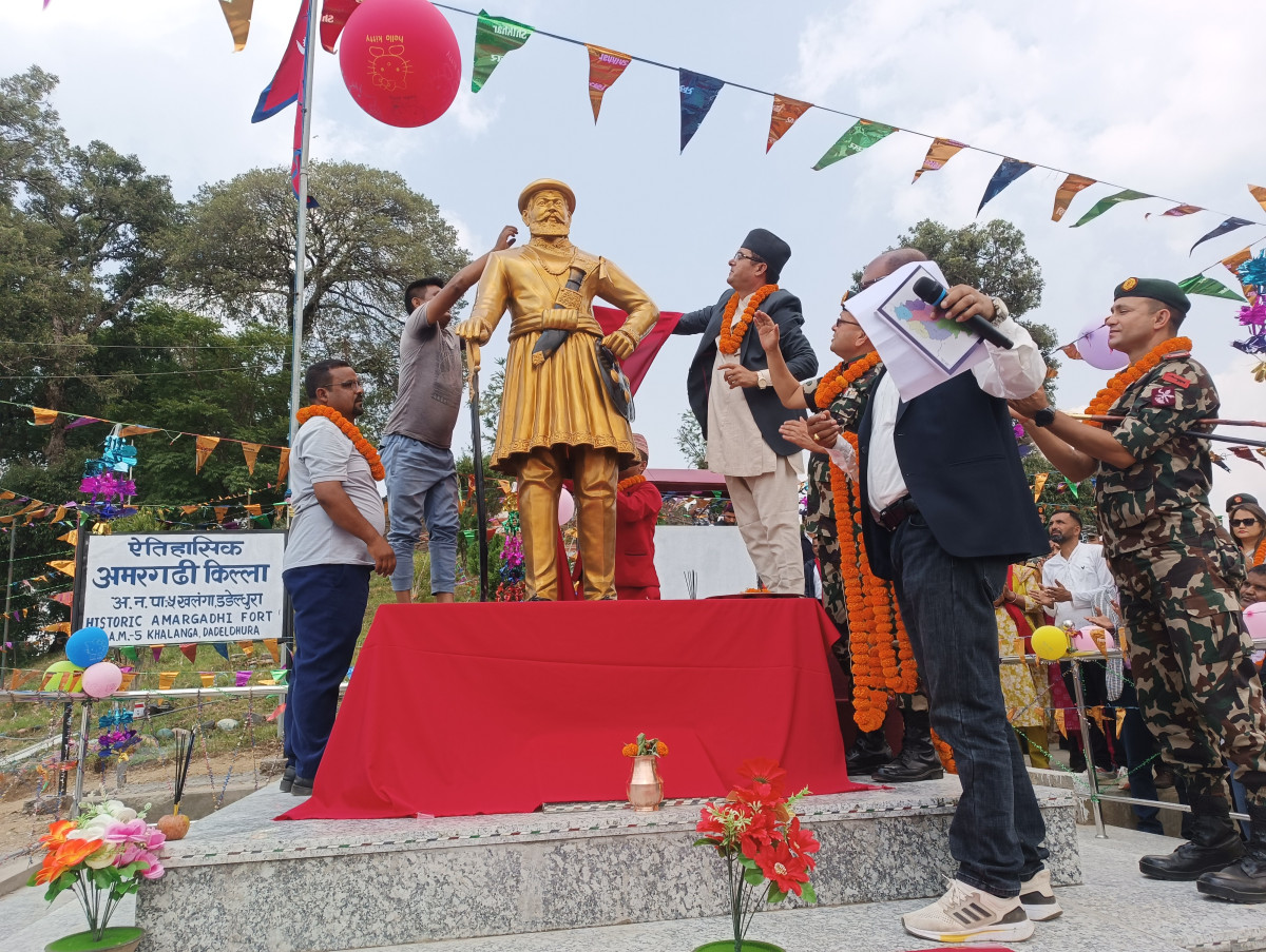 अमरसिंह थापाको शालिक निर्माणपछि पर्यटक आकर्षित