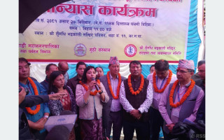 भद्रकाली मन्दिरका सत्तल पुनःनिर्माण गरिँदै