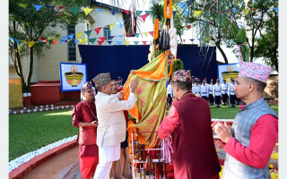 प्रहरी महानिरीक्षकद्वारा मौलो पूजा