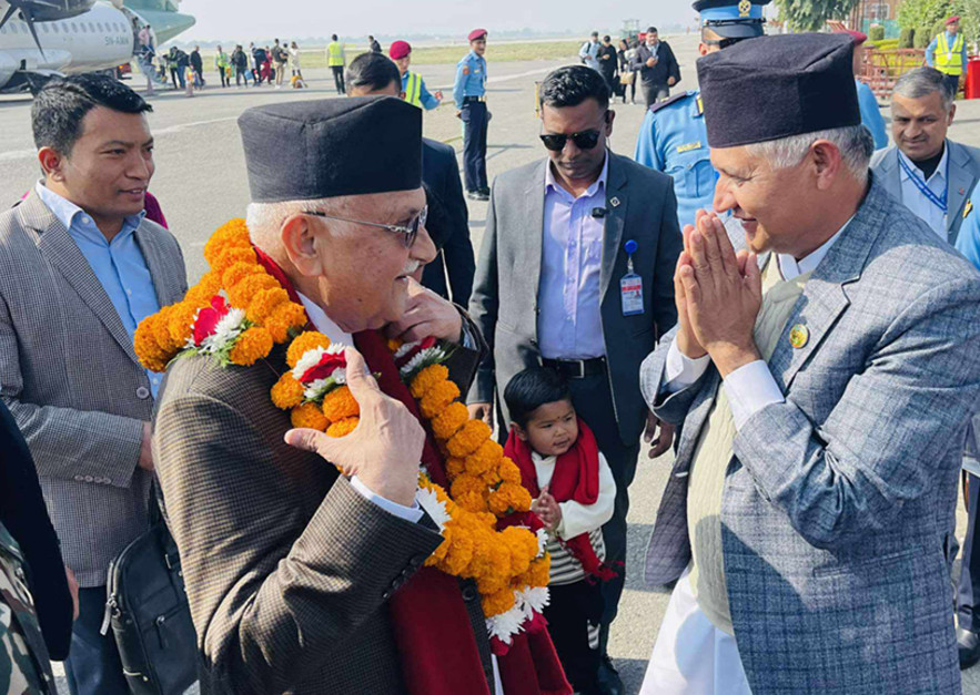 लुम्बिननीमा प्रधानमन्त्री ओली